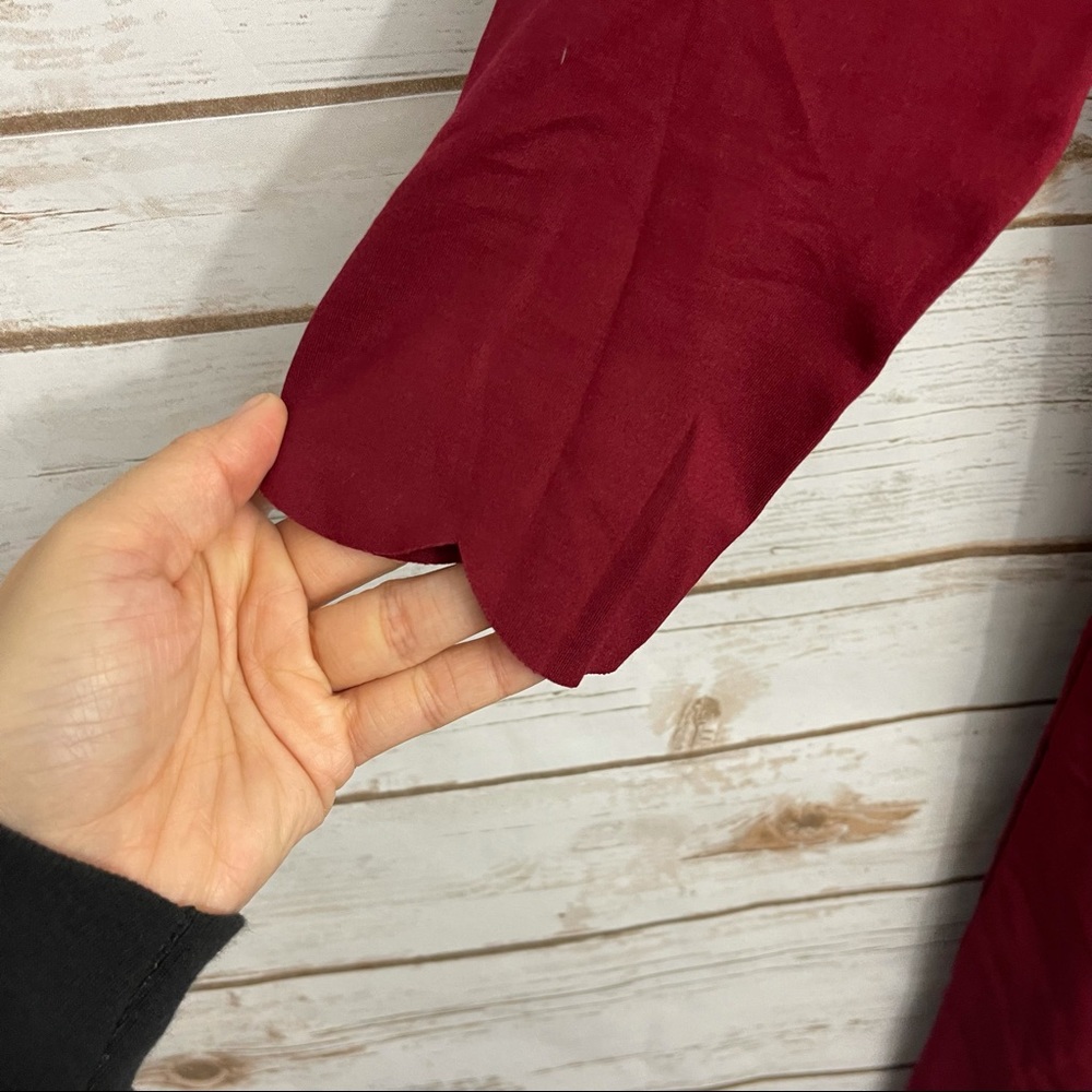 Lulu’s Burgundy Cumulonimbus Skater Dress NWT - Picture 5 of 8
